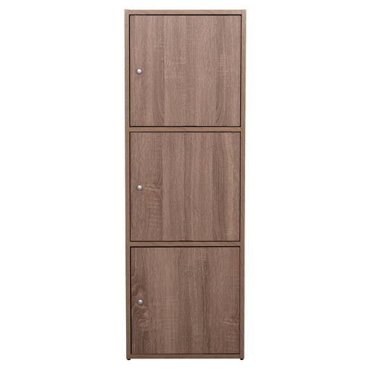 ΝΤΟΥΛΑΠΙ ΜΕ 3 ΑΠΟΘ. ΧΩΡΟΥΣ SORIANO SONAMA OAK ΜΕΛΑΜΙΝΗ 40x39x119