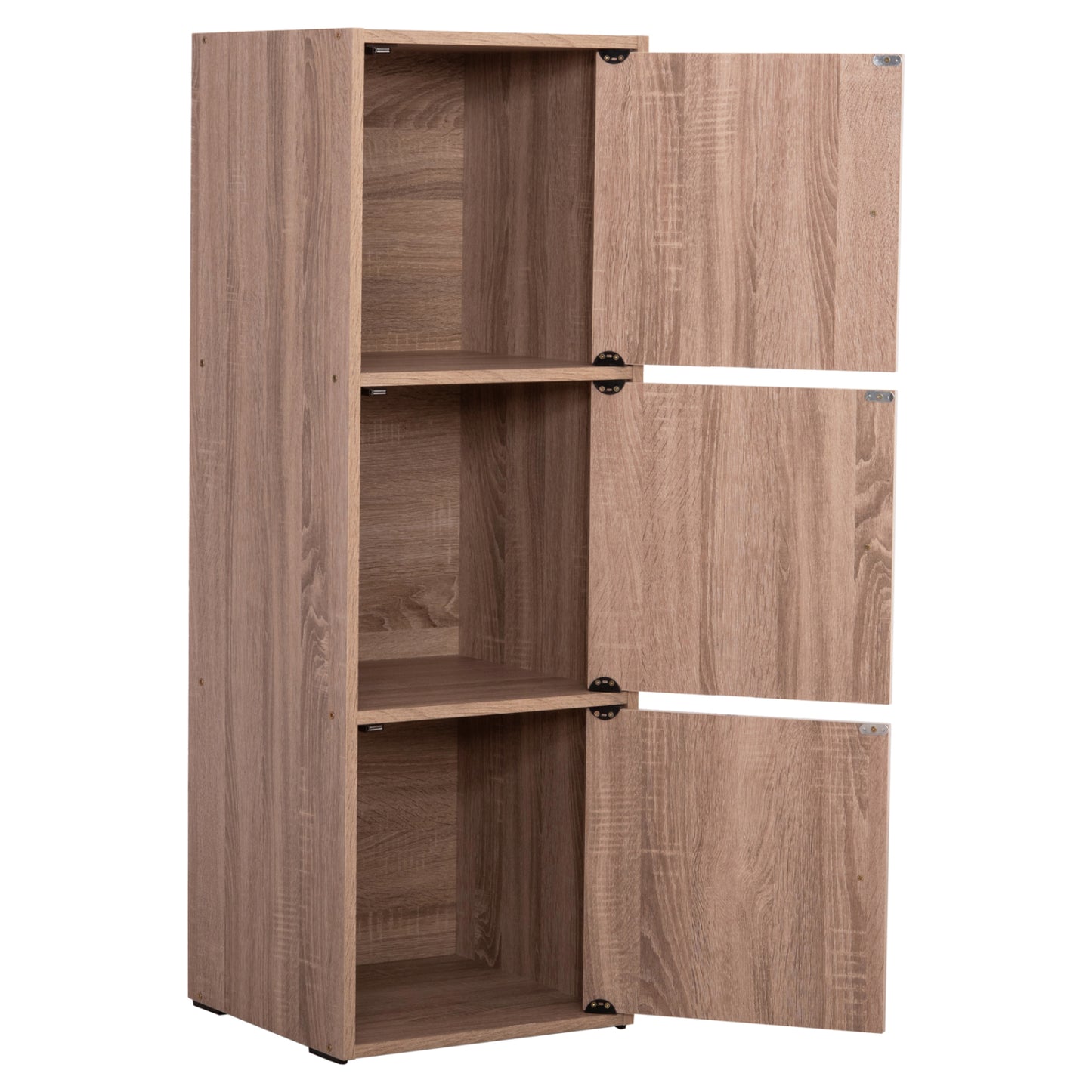 ΝΤΟΥΛΑΠΙ ΜΕ 3 ΑΠΟΘ. ΧΩΡΟΥΣ SORIANO SONAMA OAK ΜΕΛΑΜΙΝΗ 40x39x119