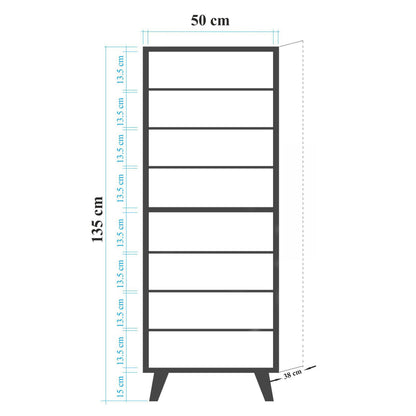 ΝΤΟΥΛΑΠΙ-ΠΑΠΟΥΤΣΟΘΗΚΗ ΜΕΛΑΜΙΝΗΣ SONAMA 50x38x135