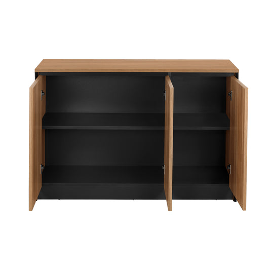 ΝΤΟΥΛΑΠΙ ΓΡΑΦΕΙΟΥ SUPREME ΜΕΛΑΜΙΝΗ ΣΕ HONEY OAK & ΓΚΡΙ 120x40x80