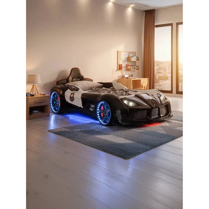 Παιδικό Κρεβάτι Police Racer LED 122x230x90