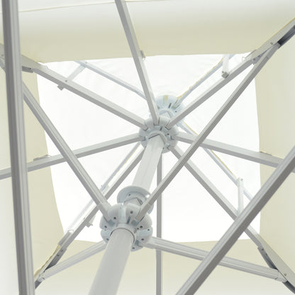 COMMERCIAL ALU TELESCOPIC UMBRELLA WITH REINFORCED AIR VENT 4x4m