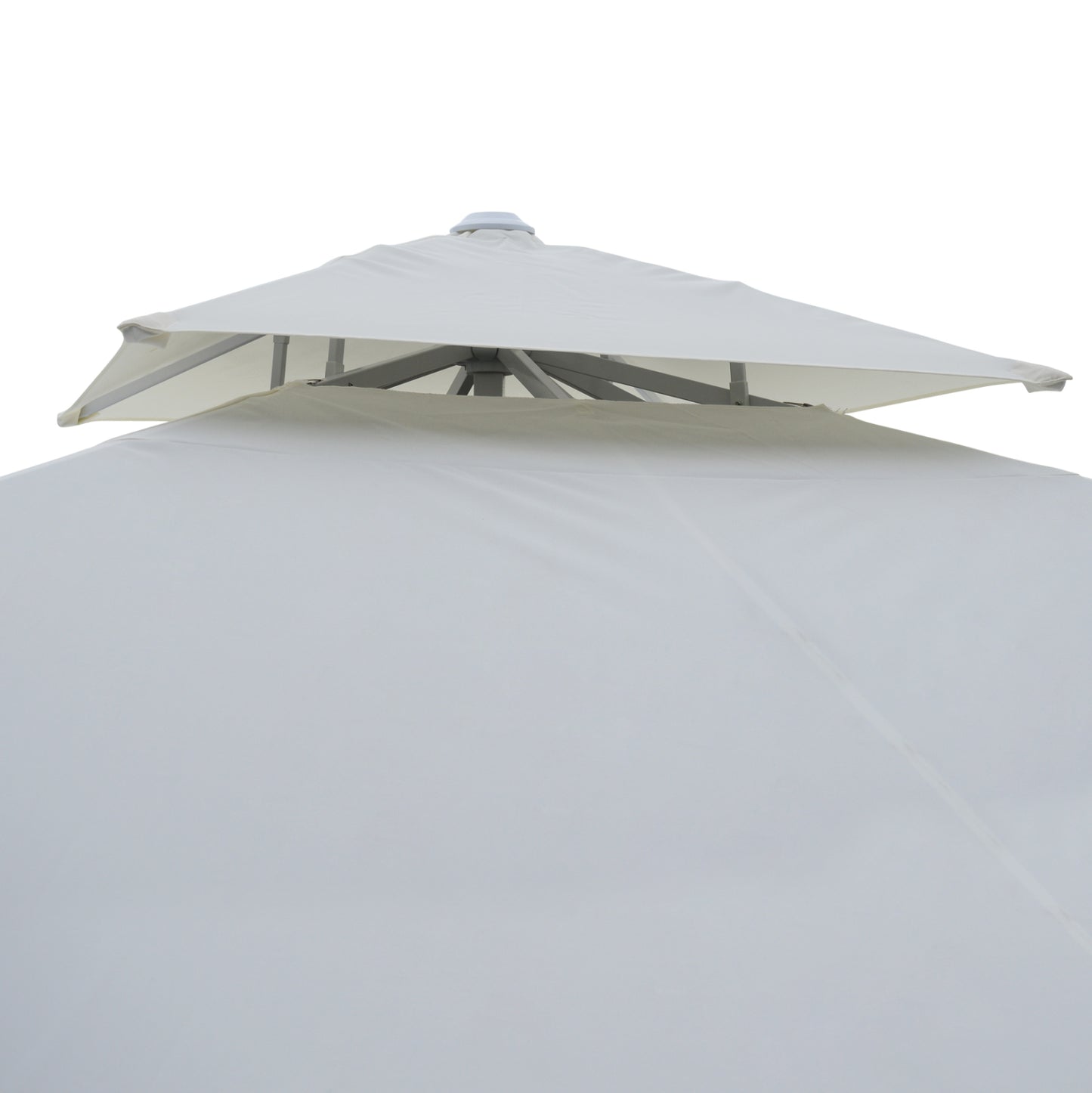 COMMERCIAL ALU TELESCOPIC UMBRELLA WITH REINFORCED AIR VENT 4x4m