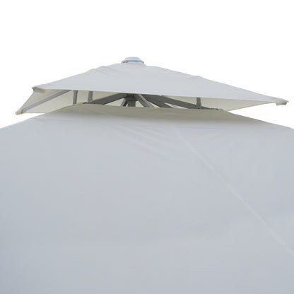 COMMERCIAL ALU TELESCOPIC UMBRELLA WITH REINFORCED AIR VENT 4x4m
