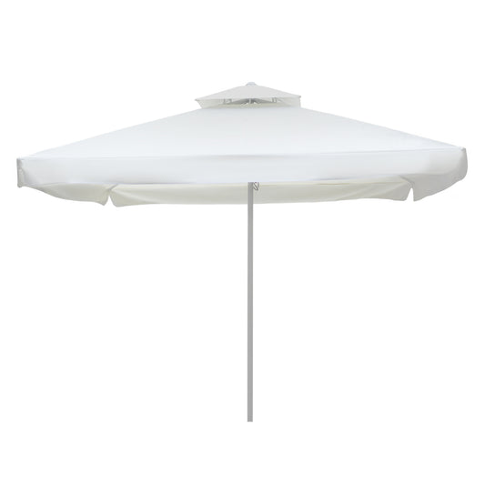 COMMERCIAL ALU TELESCOPIC UMBRELLA WITH REINFORCED AIR VENT 4x4m