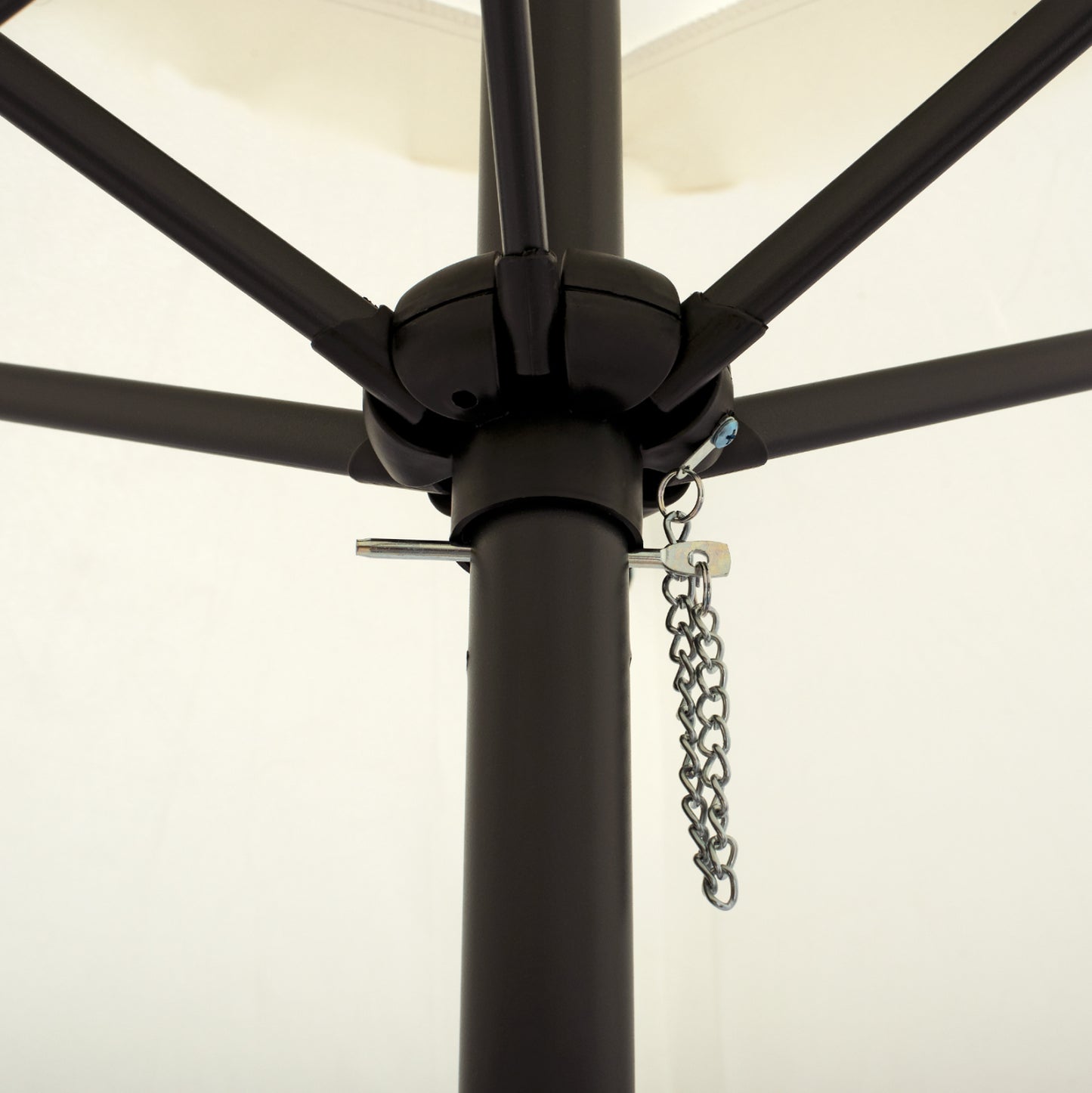 ΟΜΠΡΕΛΑ ΑΛΟΥΜΙΝΙΟΥ ΜΕ 6 ΑΚΤΙΝΕΣ KACEN ΕΚΡΟΥ ΓΚΡΙ Φ250x236
