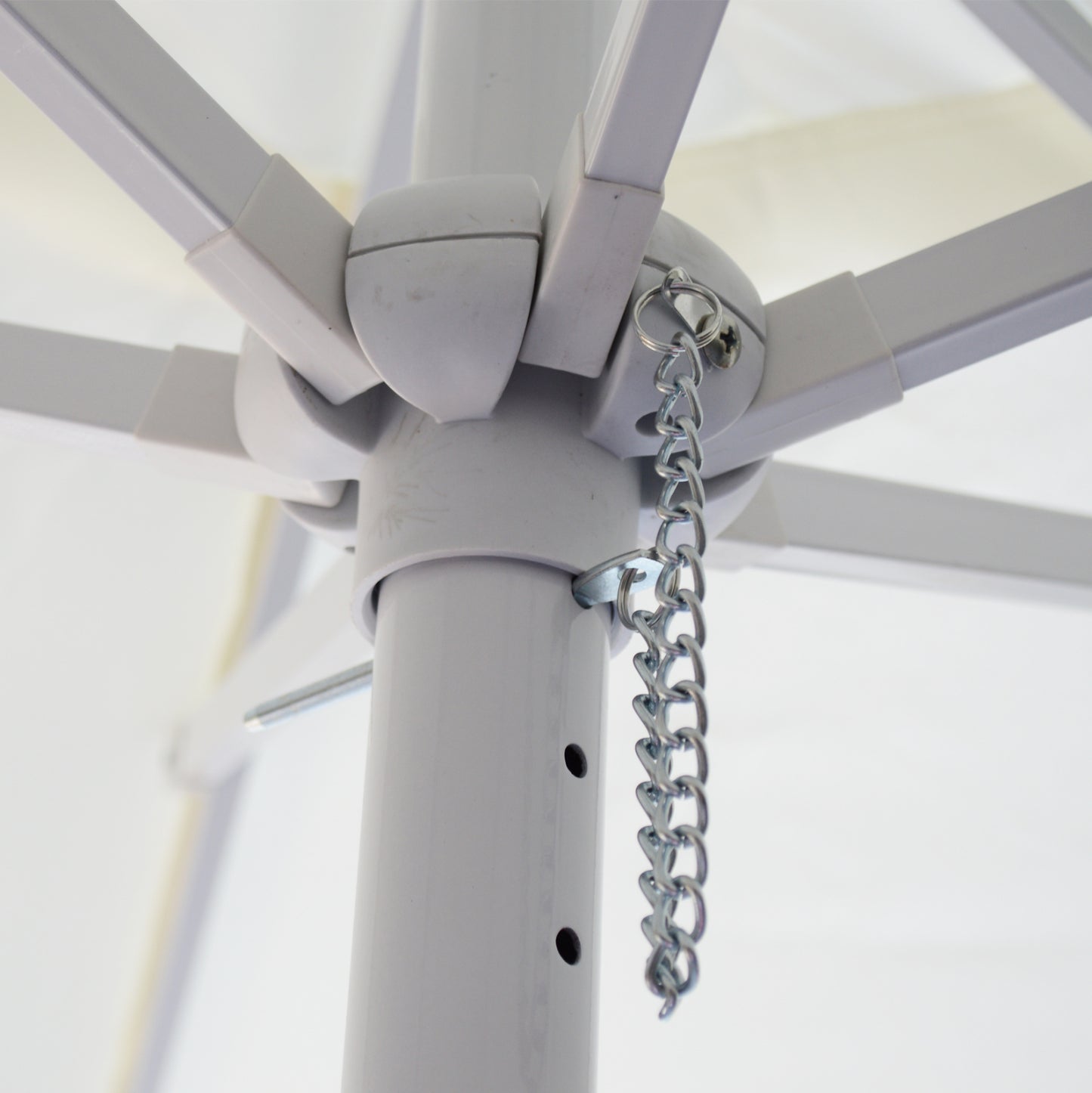 BRAYDON COMMERCIAL UMBRELLA ECRU ONE-PIECE MAST 2m