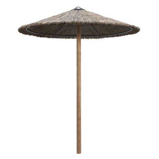 STRAW UMBRELLA WITH 4 TIES AND 3 SUPPORTS Ø215cm