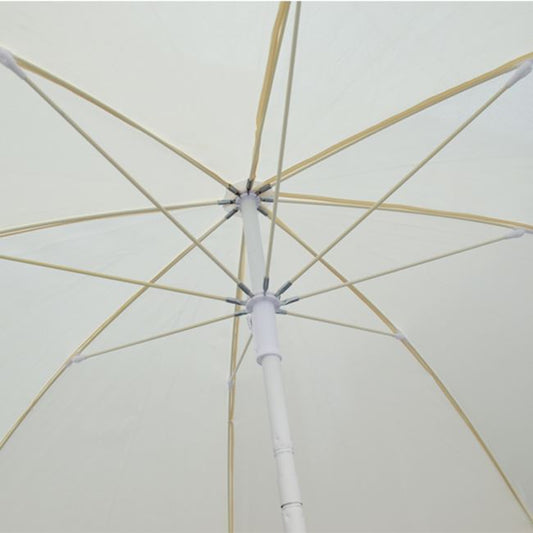 BEACH UMBRELLA RANDALL WHITE 8 FIBERGLASS RIBS 2.2m