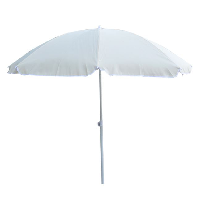 ΟΜΠΡΕΛΑ ΘΑΛΑΣΣΗΣ RANDALL ΛΕΥΚΗ 8 ΑΚΤΙΝΕΣ FIBERGLASS 2.2m