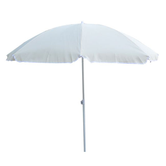 BEACH UMBRELLA RANDALL WHITE 8 FIBERGLASS RIBS 2.2m