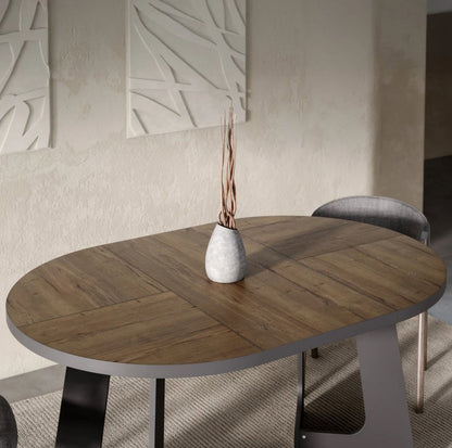Bega Extendable Table Dark Brown 110x110x78