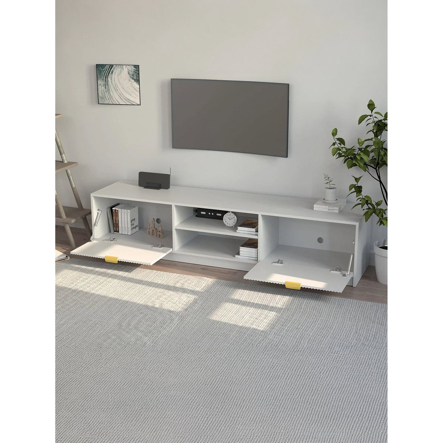 TV Stand Allegro Plus White 180x40x40