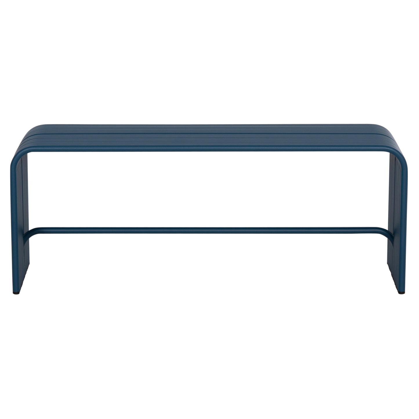 2-SEATER INTREPID BENCH ALUMINUM IN BLUE 109.5x37x42