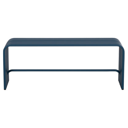 2-SEATER INTREPID BENCH ALUMINUM IN BLUE 109.5x37x42