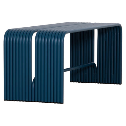 2-SEATER INTREPID BENCH ALUMINUM IN BLUE 109.5x37x42