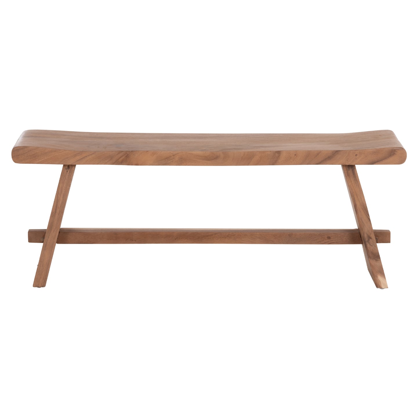 OUTDOOR BENCH 2-SEATER KONNY SUAR WOOD IN NATURAL 121x30.5x45