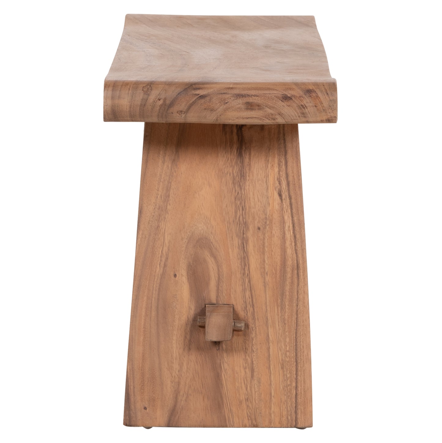 OUTDOOR BENCH 2-SEATER KONNY SUAR WOOD IN NATURAL 121x30.5x45