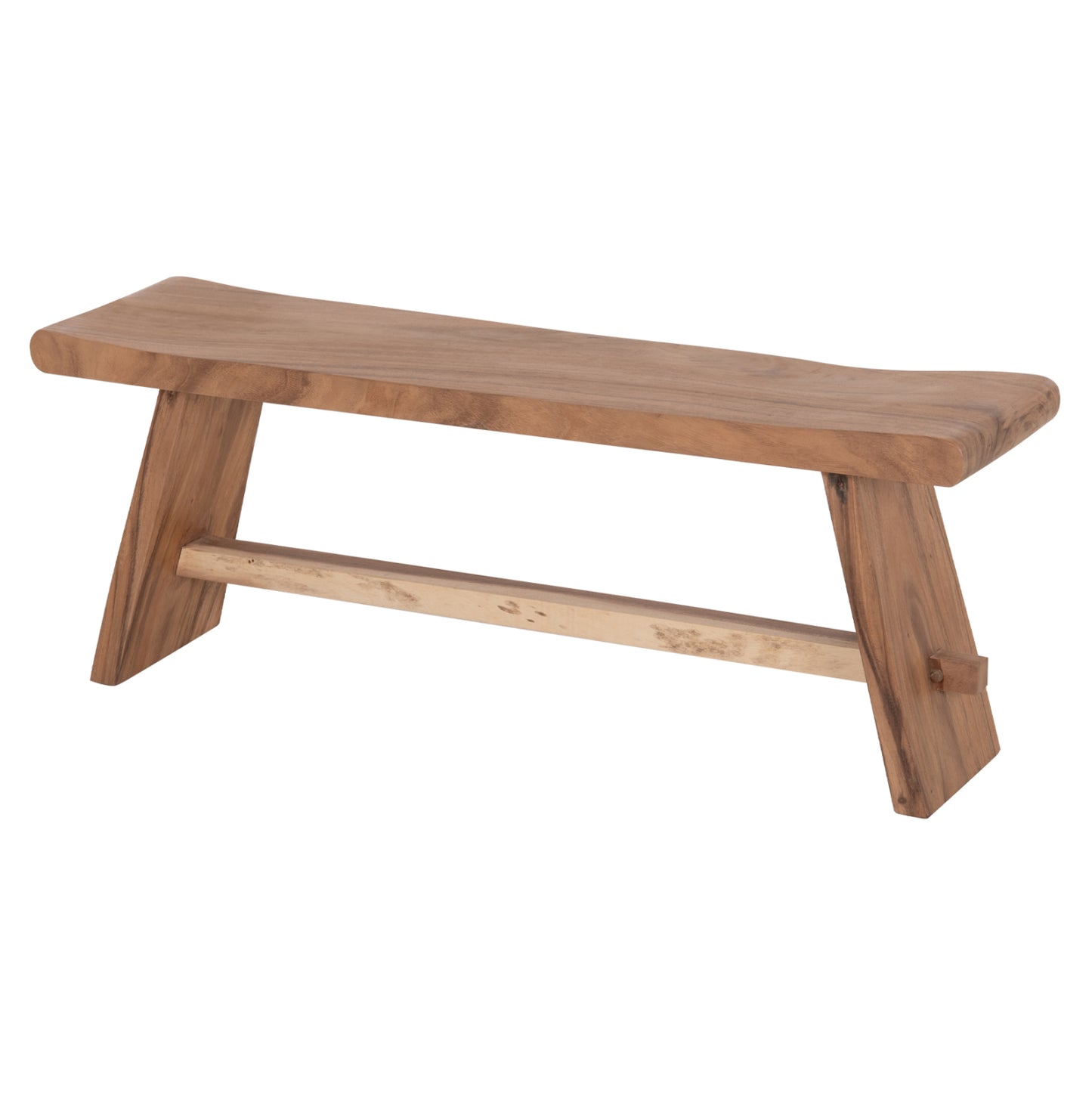 OUTDOOR BENCH 2-SEATER KONNY SUAR WOOD IN NATURAL 121x30.5x45