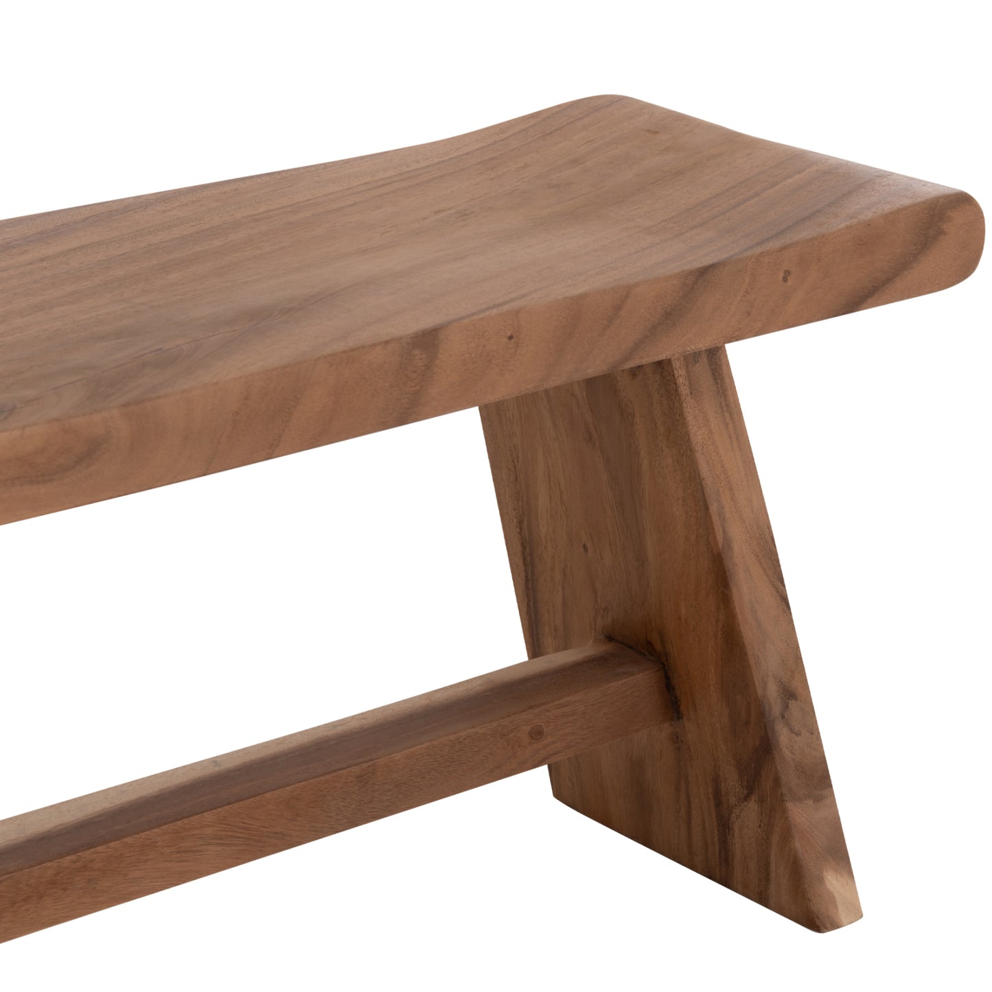 OUTDOOR BENCH 2-SEATER KONNY SUAR WOOD IN NATURAL 121x30.5x45