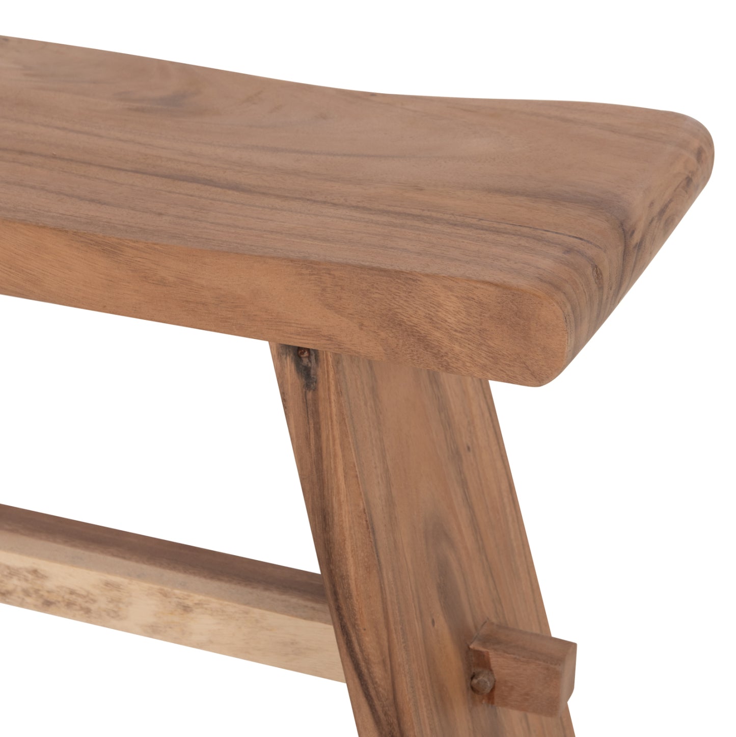 OUTDOOR BENCH 2-SEATER KONNY SUAR WOOD IN NATURAL 121x30.5x45