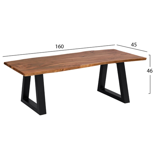 ΠΑΓΚΑΚΙ MONTANA SLIM ΑΠΟ ΜΑΣΙΦ ΞΥΛΟ ΑΚΑΚΙΑΣ 160x45x46