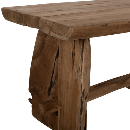 ΠΑΓΚΑΚΙ YEDI ΑΠΟ ΜΑΣΙΦ ΞΥΛΟ TEAK ΦΥΣΙΚΟ 80x40x44