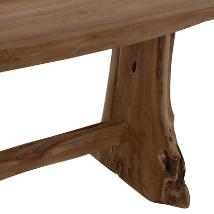 ΠΑΓΚΑΚΙ YEDI ΑΠΟ ΜΑΣΙΦ ΞΥΛΟ TEAK ΦΥΣΙΚΟ 80x40x44