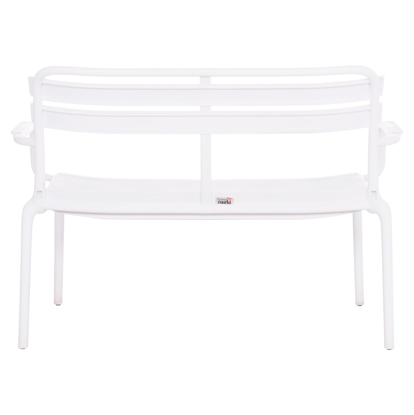 POLYPROPYLENE BENCH 2-SEATER KORVER WHITE 113x65x76