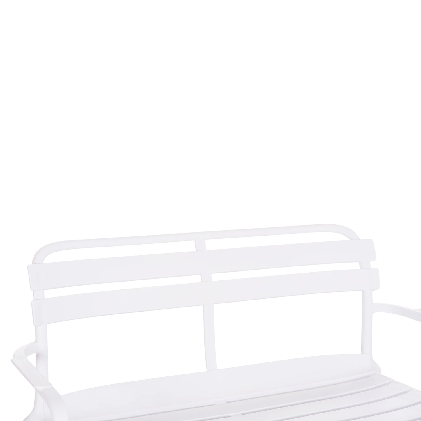 POLYPROPYLENE BENCH 2-SEATER KORVER WHITE 113x65x76