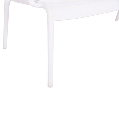POLYPROPYLENE BENCH 2-SEATER KORVER WHITE 113x65x76