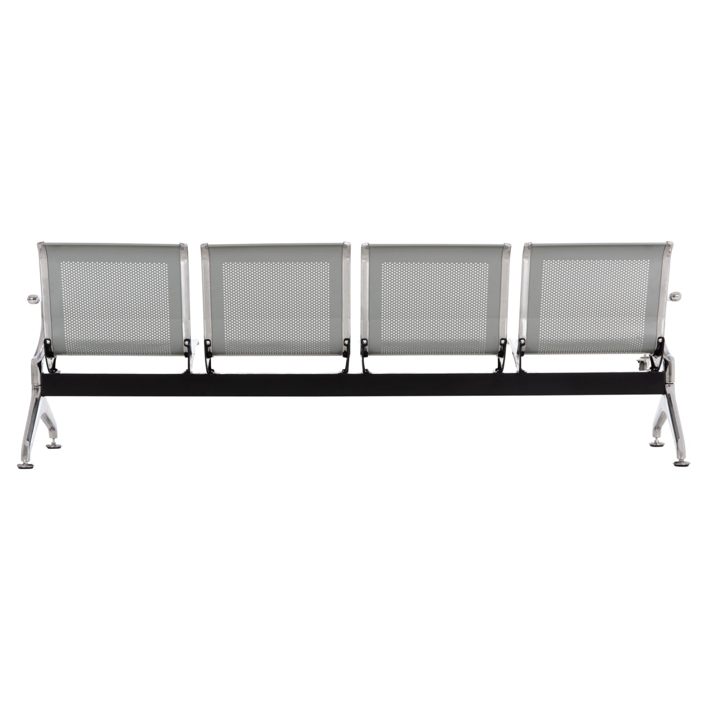 WAITING CHAIR T. AIRPORT 4-SEATER AVIATOR METAL MESH GREY 223x55x76