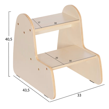 ΠΑΙΔΙΚΗ ΣΚΑΛΑ/ΣΚΑΜΠΟ RICKI MDF & ΚΟΝΤΡΑΠΛΑΚΕ ΦΥΣΙΚΟ 33x43.5x40.5
