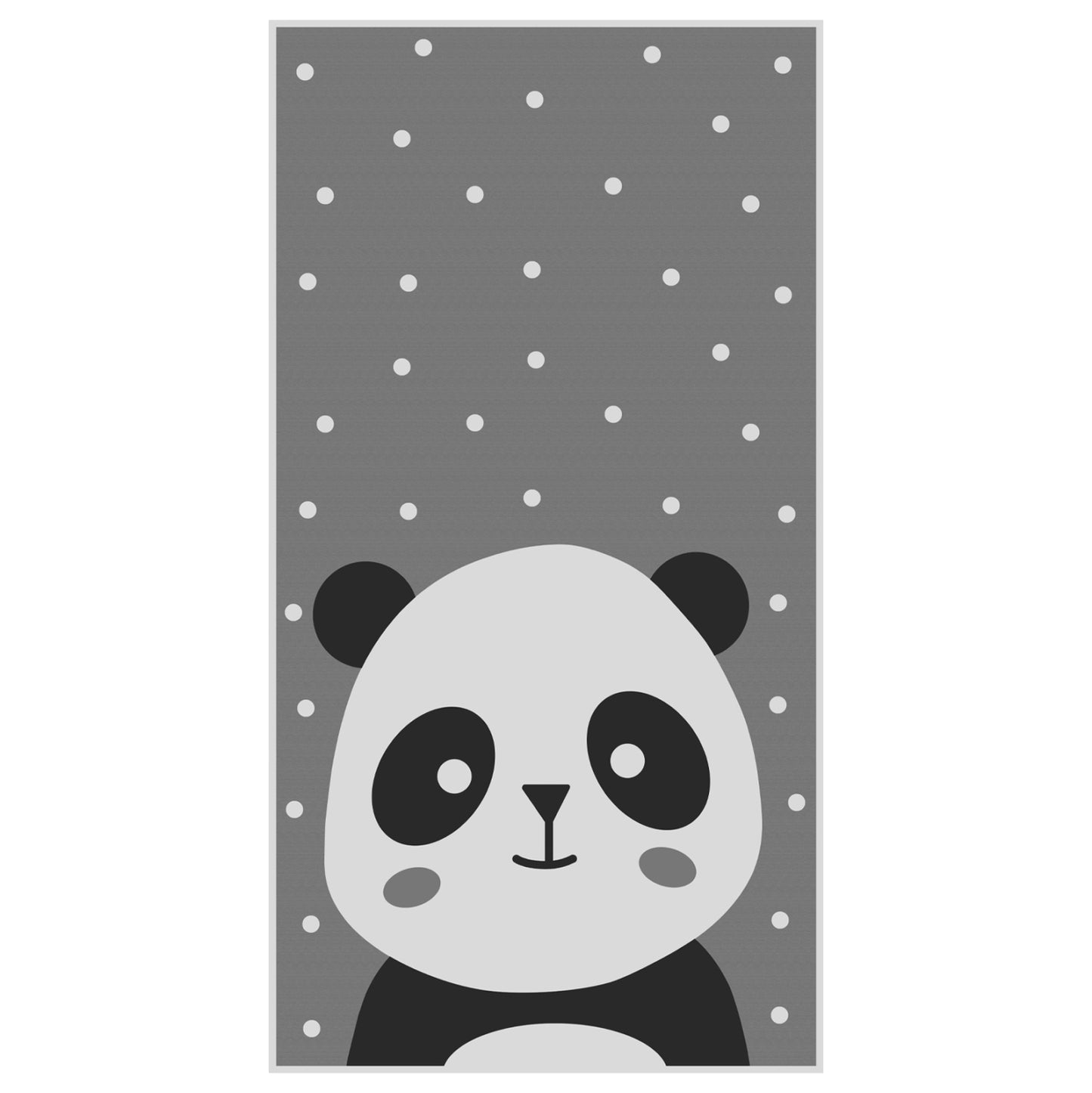 ΠΑΙΔΙΚΟ ΧΑΛΙ ΜΕ ΚΡΟΣΙΑ KIDDER PANDA ΓΚΡΙ 80x150εκ