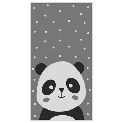 ΠΑΙΔΙΚΟ ΧΑΛΙ ΜΕ ΚΡΟΣΙΑ KIDDER PANDA ΓΚΡΙ 80x150εκ
