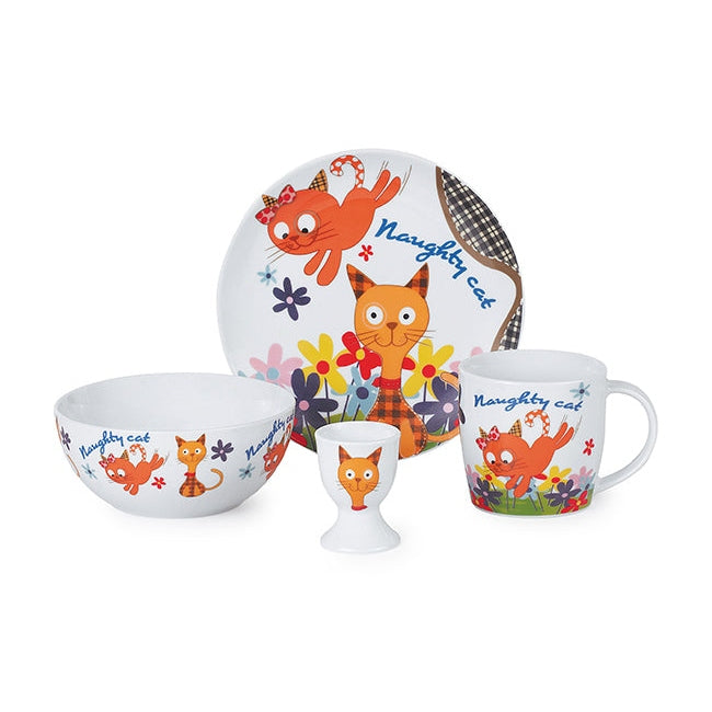 Παιδικό Σετ Φαγητού Πορσελάνης 4 Τεμ