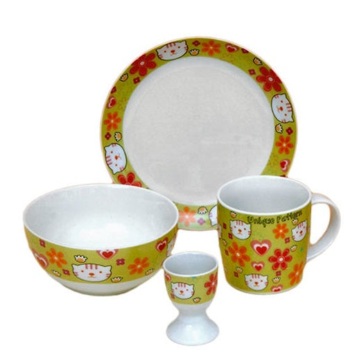 Παιδικό Σετ Φαγητού Πορσελάνης 4 Τεμ