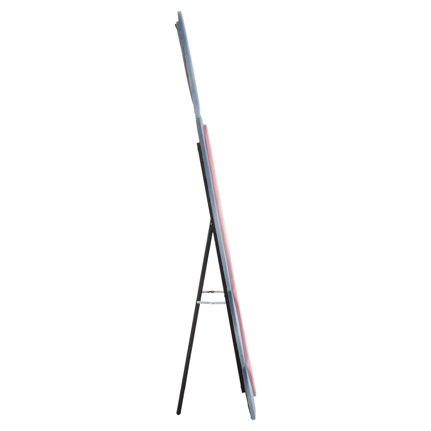 ΠΑΙΔΙΚΟΣ ΚΑΘΡΕΦΤΗΣ ΔΑΠΕΔΟΥ BUNNY HM4489.02 MDF ΡΟΖ & ΜΠΛΕ-ΜΑΥΡΟ STAND 80x162Υεκ.