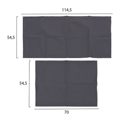 REPLACEMENT TEXTILENE FABRIC FOR CRETA SUN LOUNGER - GREY