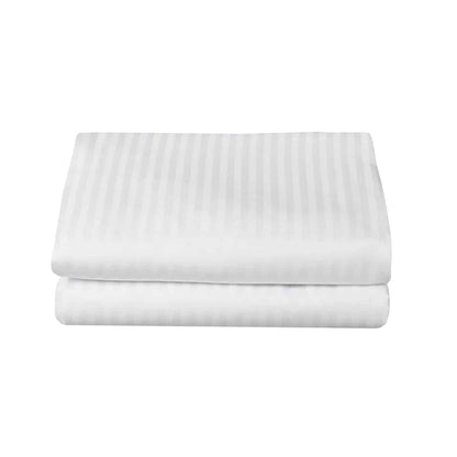 Σεντόνι Ξενοδοχείου με Λάστιχο Σατέν Ρίγα 100x200+40εκ 80% Cotton 20% Polyester Πεννιέ 220tc