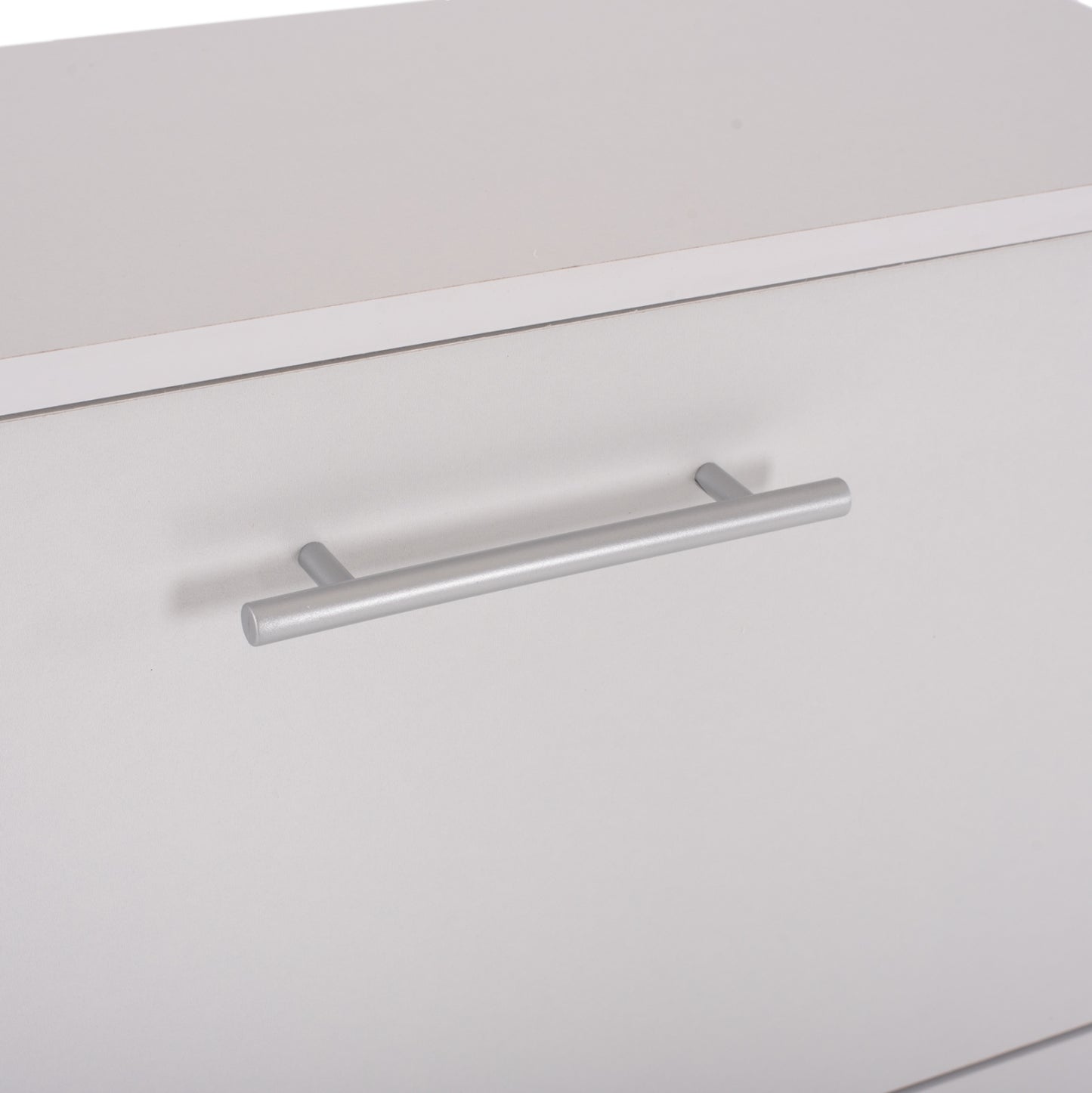 DAVINA SHOE CABINET MELAMINE 3-TIER WHITE 62x24x110
