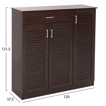 ΠΑΠΟΥΤΣΟΘΗΚΗ-ΝΤΟΥΛΑΠΑ PROΒY ΜΕΛΑΜΙΝΗ WENGE 120x37,5x121,5