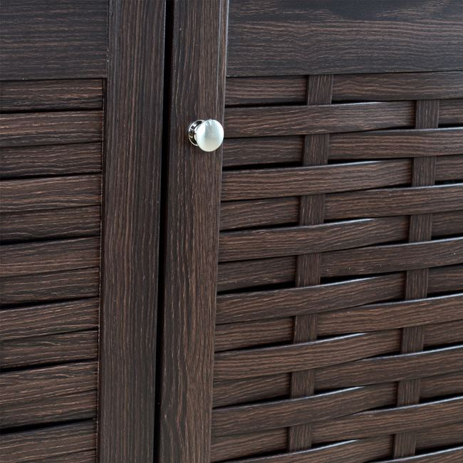 SHOE CABINET-CUPBOARD 3 DOORS IGGY WENGE 114x34x68