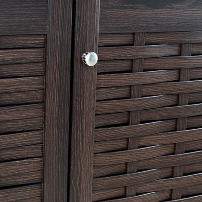 SHOE CABINET-CUPBOARD 3 DOORS IGGY WENGE 114x34x68