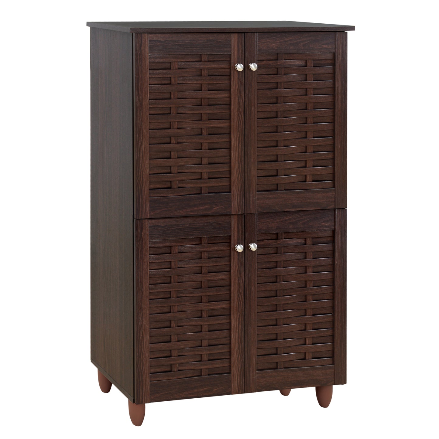 SHOE CABINET-CUPBOARD KABIRA 4 DOORS WENGE 77x34x123