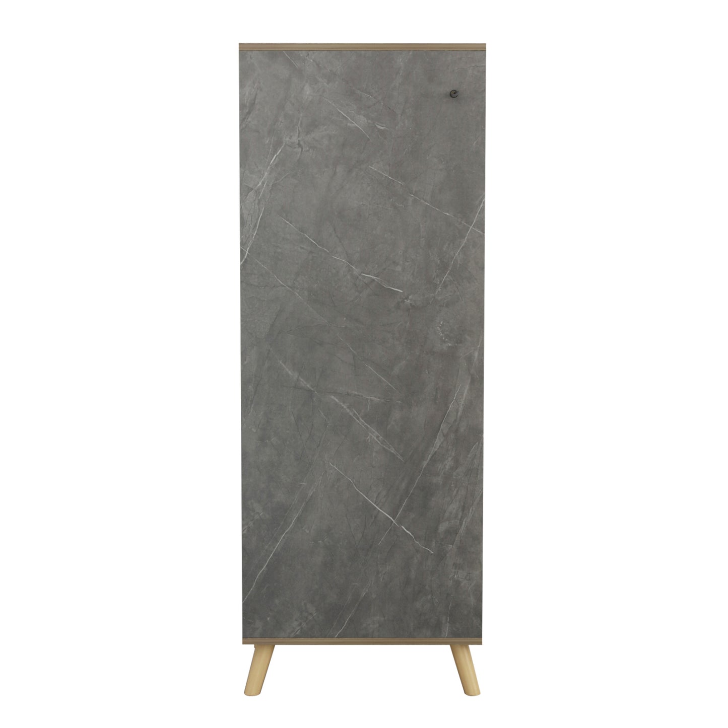 SHOE CABINET-CUPBOARD ALVARO MELAMINE SONAMA STONE TEXTURE 50x38x135