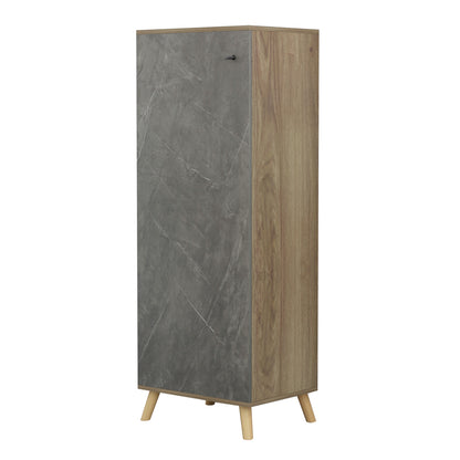 SHOE CABINET-CUPBOARD ALVARO MELAMINE SONAMA STONE TEXTURE 50x38x135