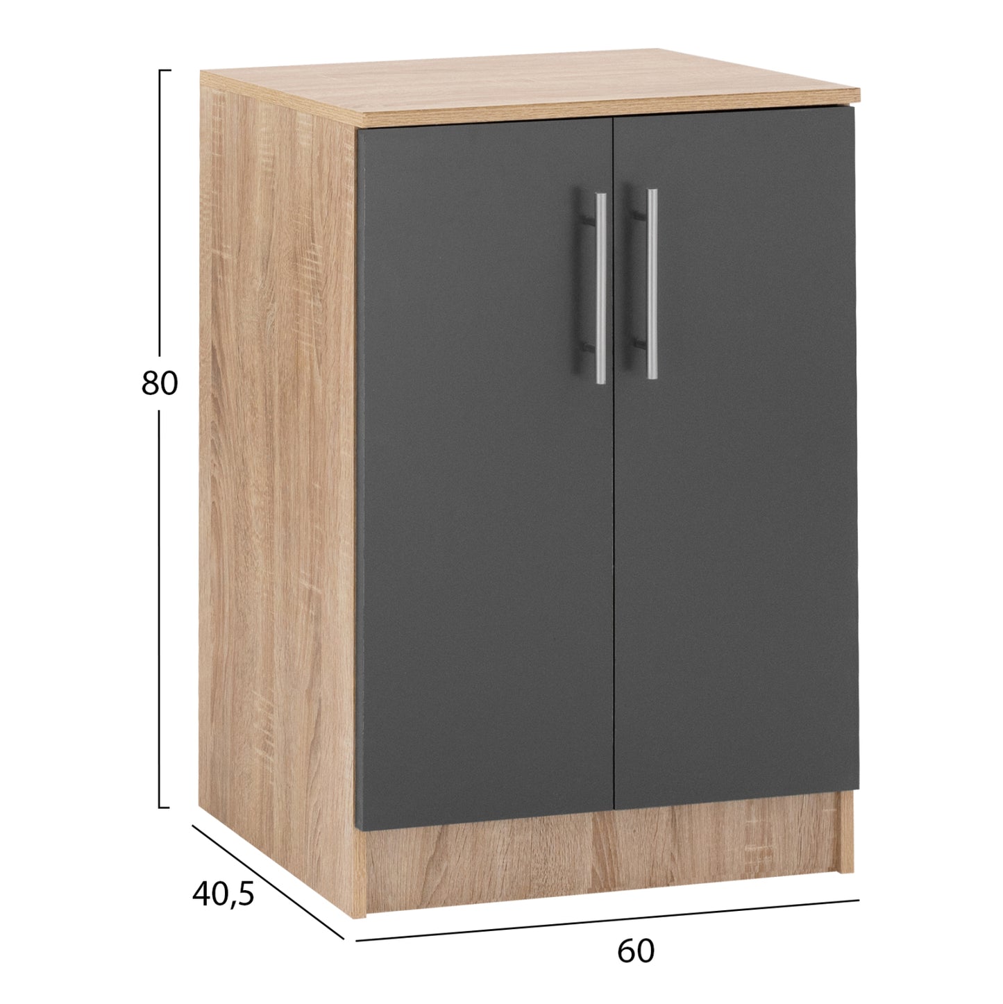 ΠΑΠΟΥΤΣΟΘΗΚΗ-ΝΤΟΥΛΑΠΙ ΞΥΛΙΝΗ EMERIE SONAMA ΓΚΡΙ 60x40,5x80