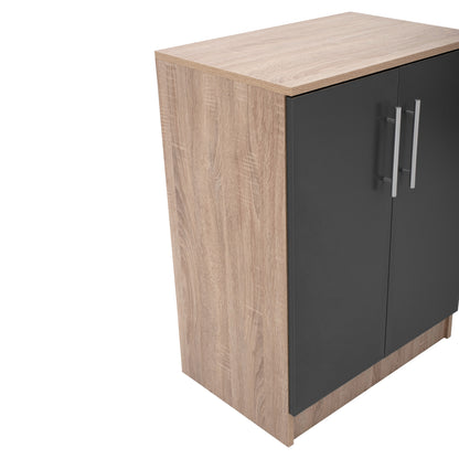 ΠΑΠΟΥΤΣΟΘΗΚΗ-ΝΤΟΥΛΑΠΙ ΞΥΛΙΝΗ EMERIE SONAMA ΓΚΡΙ 60x40,5x80