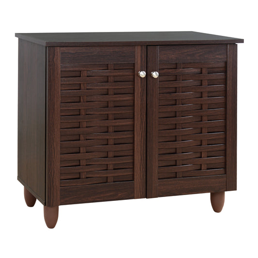 SHOE CABINET-WOODEN CLOSET CASSIOPE WENGE 77x34x67.5